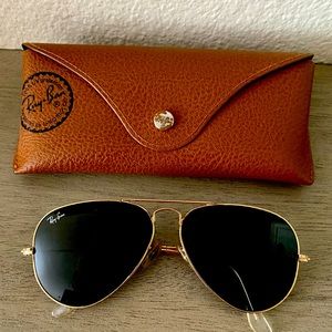 Ray Ban Aviators + Original Case